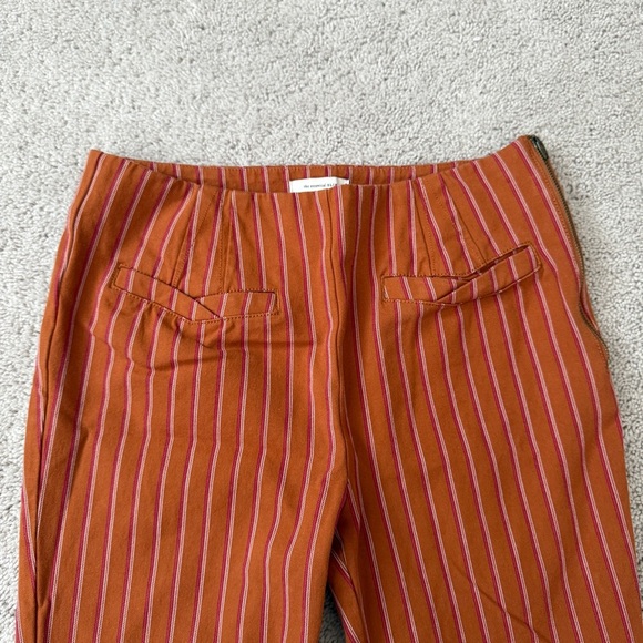 Anthropologie Essential Slim Striped Ankle trousers | Size 4 - Picture 5 of 9